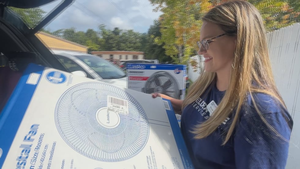 Meals on Wheels volunteers delivered fans to seniors on their meal routes Friday amid...