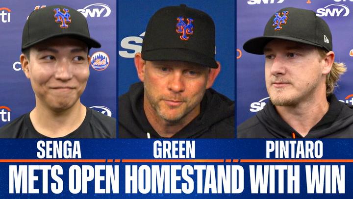 Andy Green, Kodai Senga and Jonathan Pintaro on Mets bullpen stepping up in win over Nationals