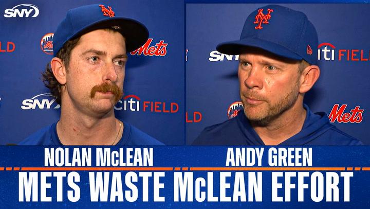 Andy Green and Nolan McLean discuss McLean's strong performance despite Mets loss to Braves