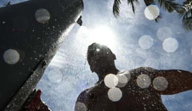 How low will temperatures drop in Miami?