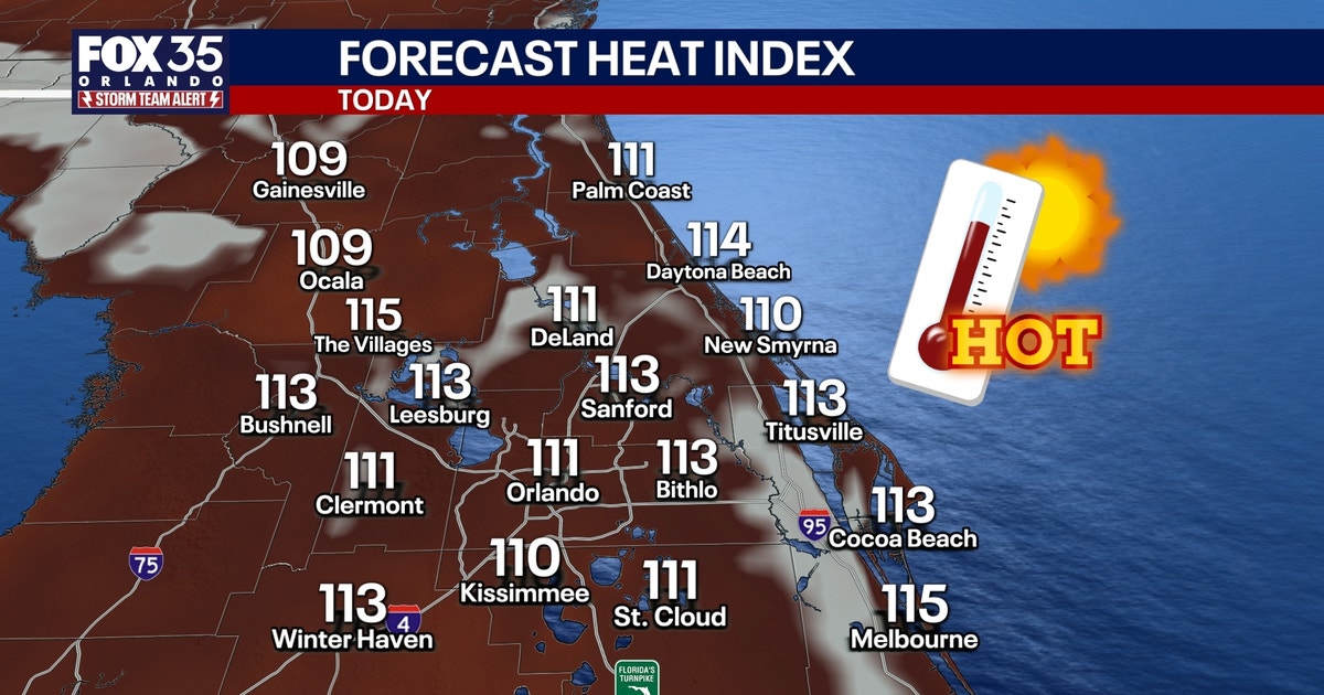 Orlando weather: More dangerous heat and scattered storms across Central Florida