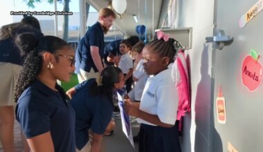 First graders find senior friends at Cambridge Christian’s First Chapel