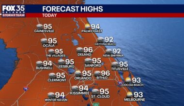 Orlando weather: Afternoon heat, humidity and storms