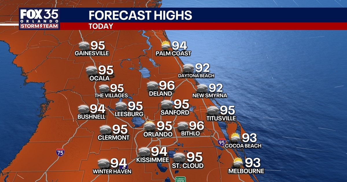 Orlando weather: Afternoon heat, humidity and storms