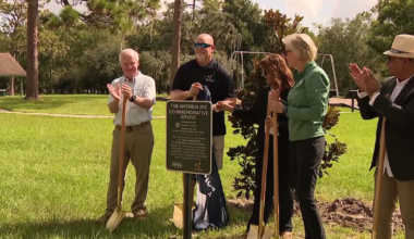 Tampa mayor, Ismaili Muslim community plant 250 trees at Rowlett Park in honor of America 250