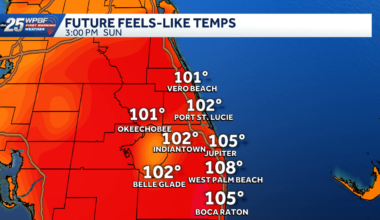 South Florida faces heat index up to 108 degrees Sunday