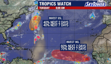 Tropical system off Africa tracks west toward islands with 70% formation chance