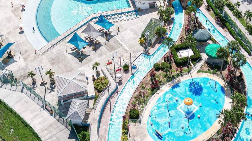 Aerial photo of McDonald Water Park in Hialeah