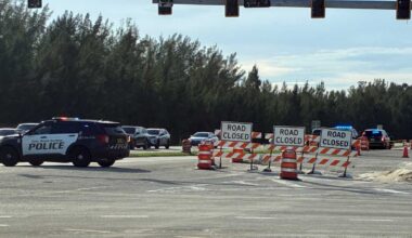 Police search for suspect after crash with Florida Highway Patrol vehicle