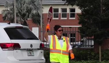 Florida crossing guards navigate unpredictable weather to keep students safe