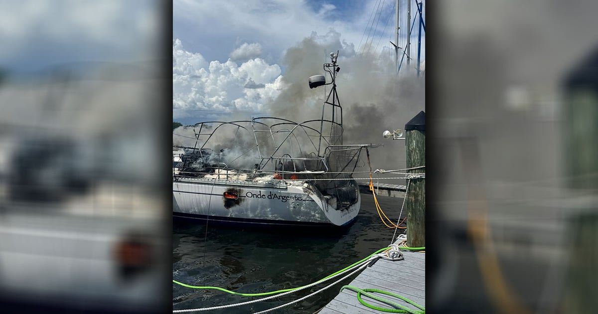 Two boats catch fire at Davis Islands Yacht Club in Tampa
