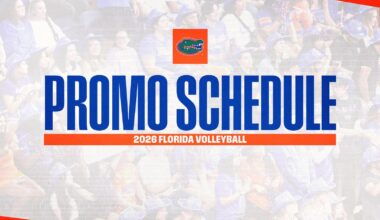 Florida Volleyball Announces 2026 Promotional Schedule