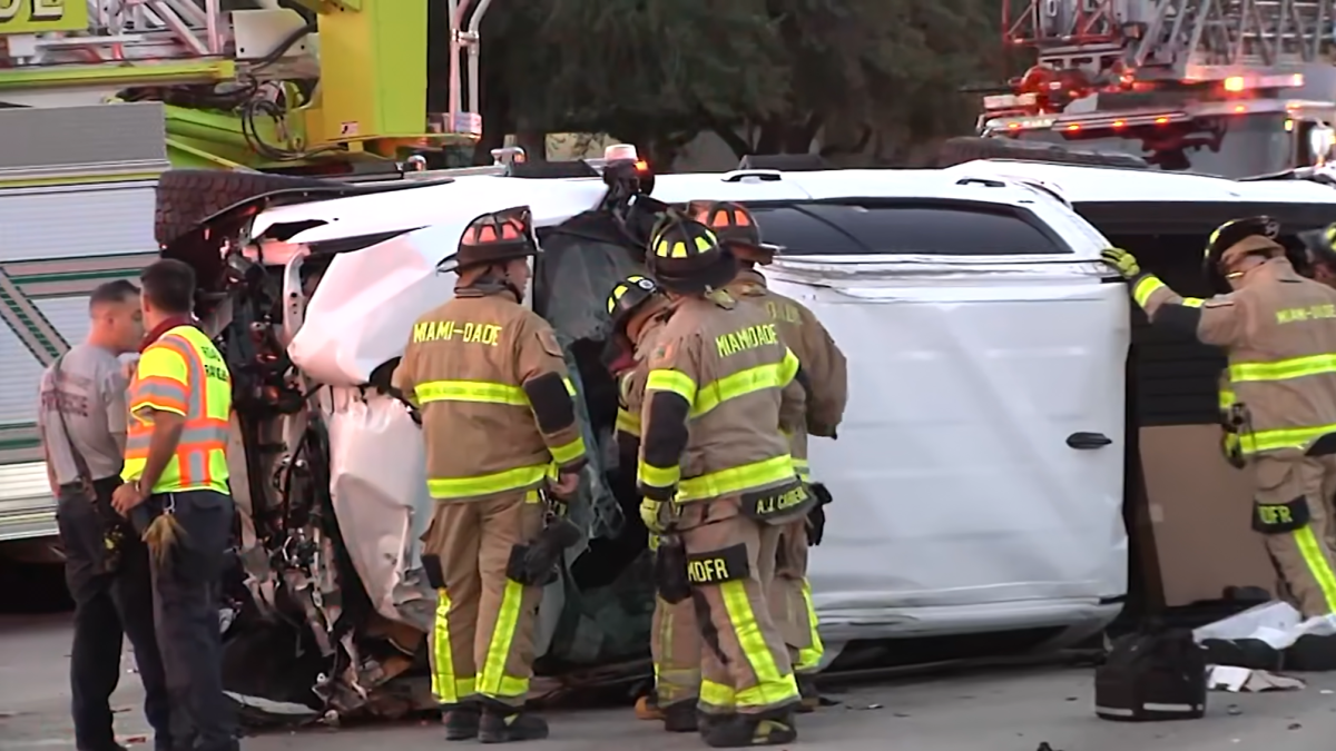 Good Samaritans help rescue driver from burning car on Palmetto – NBC 6 South Florida