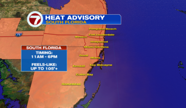 Heat Advisory In Effect - WSVN 7News | Miami News, Weather, Sports