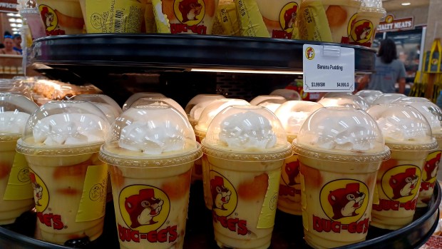 It looks pretty in the display, and it's not bad, but methinks there are far worthier sweets in Buc-ee's snack universe. (Amy Drew Thompson/Orlando Sentinel)