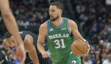 Klay Thompson spotted at Miami restaurant after signing