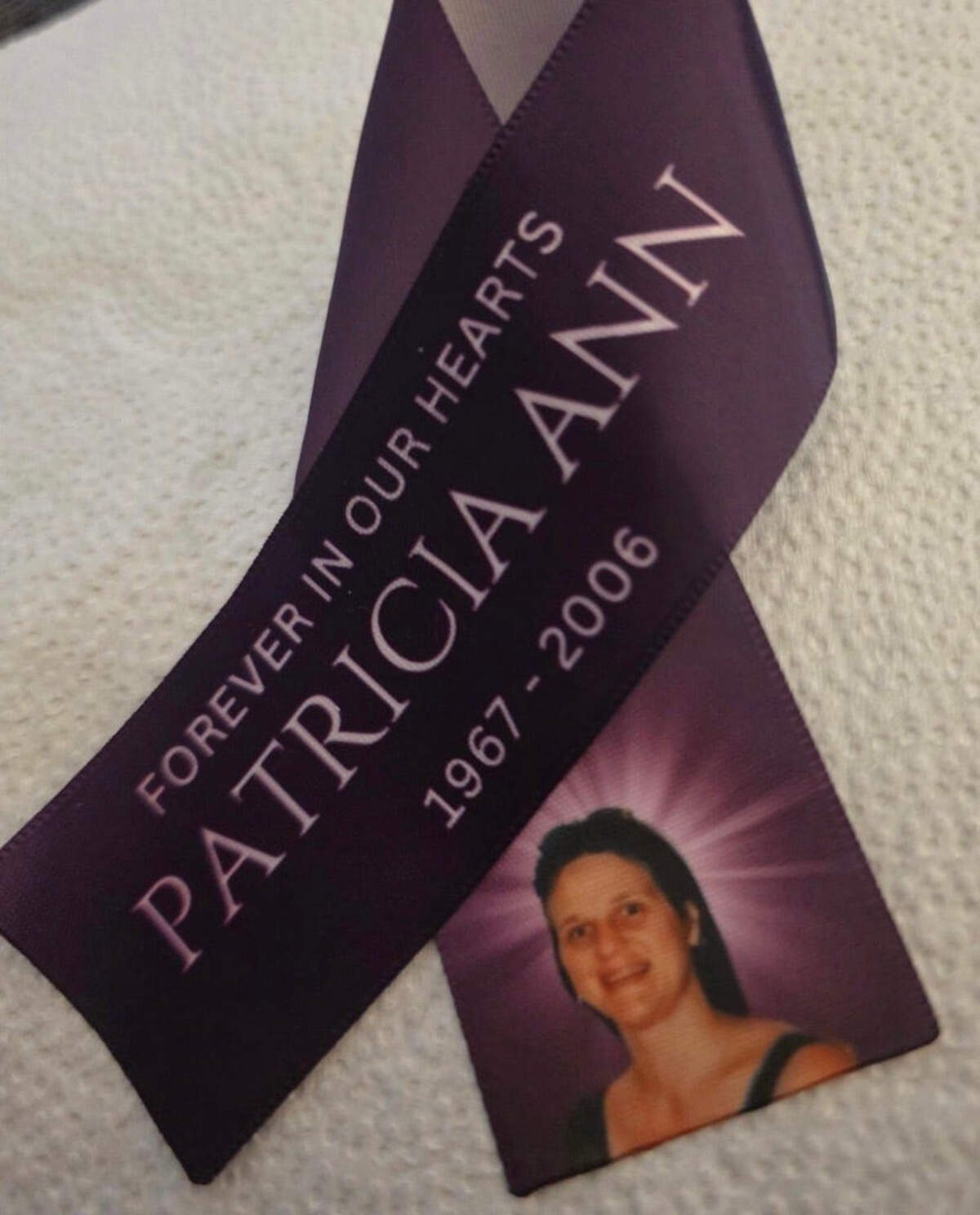 Patricia Ann Wyatt's family created this ribbon to honor her memory.