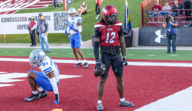 NMSU wide receiver TK King and the Aggies are headed to Tallahassee Saturday to open the season.