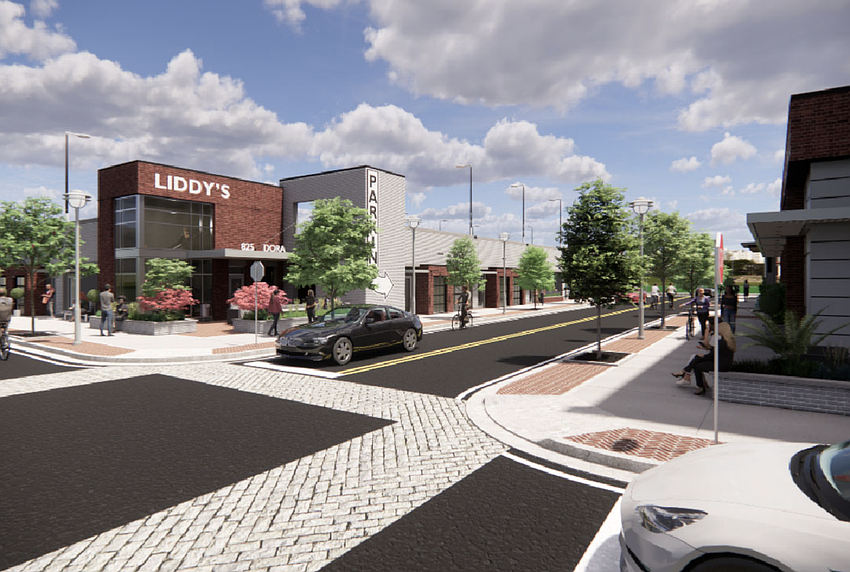 A rendering submitted to the Downtown Development Review Board shows the parking structure for the AC Hotel by Marriott planned in the Brooklyn district of Downtown Jacksonville.