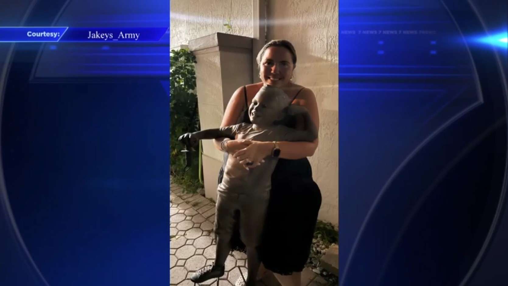 Statue honoring 5-year-old who lost cancer battle recovered after being stolen from Miami Lakes park - WSVN 7News | Miami News, Weather, Sports