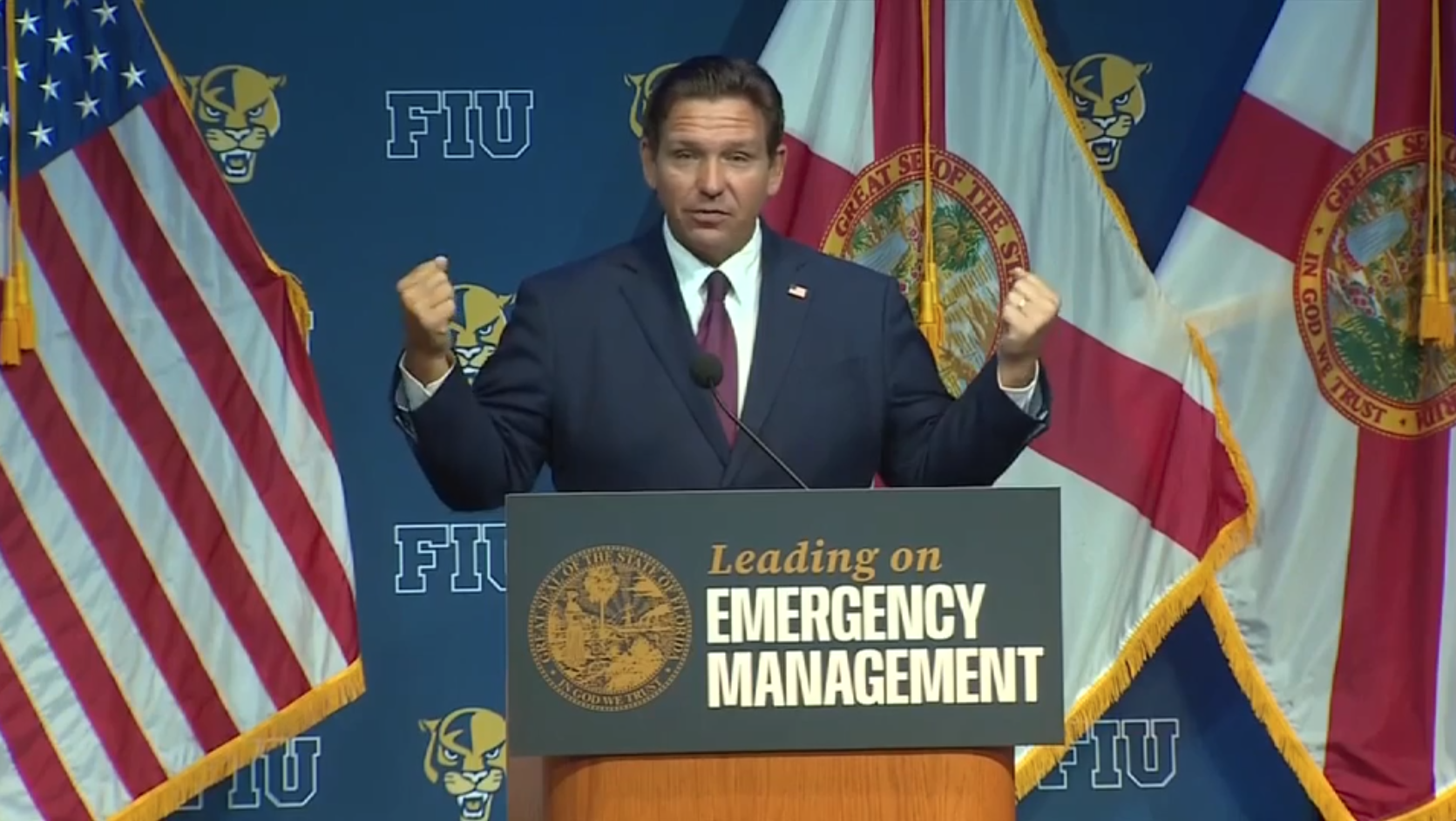 At FIU stop, DeSantis discusses First Amendment rights in wake of federal judge ruling in favor of anti-ICE protesters - WSVN 7News | Miami News, Weather, Sports