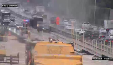 2 left lanes blocked due to multi-vehicle crash on I-95 N at Emerson St.