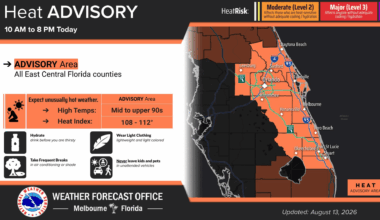 Advisory continues for east Central Florida thanks to heat wave – Orlando Sentinel