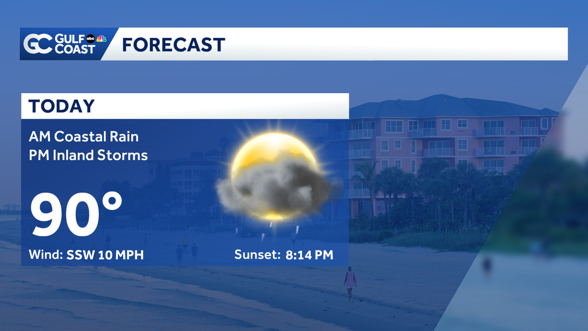 More widespread showers and thunderstorms Sunday afternoon