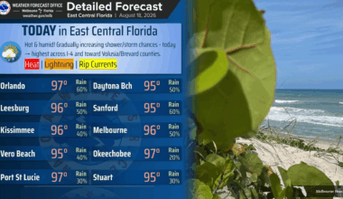 Wave of heat continues with increasing shower and storm chances – Orlando Sentinel