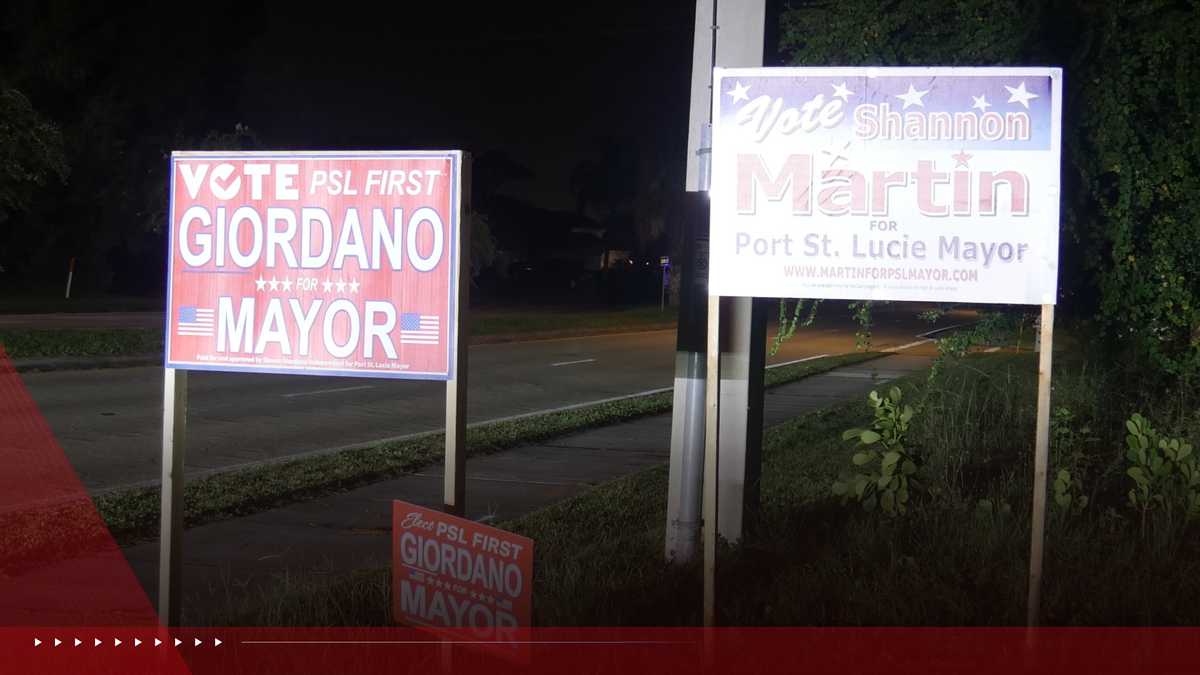 Port St. Lucie police investigate campaign sign disputes involving mayoral candidates