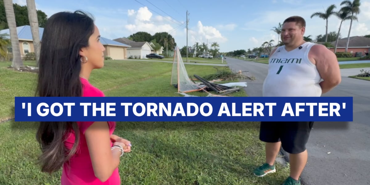 Port St. Lucie residents say tornado alerts came too late after EF-0 strikes neighborhood