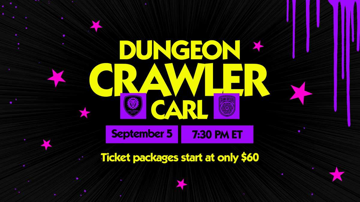 Orlando City SC hosts Dungeon Crawler Carl match in Orlando