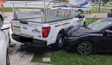 Police say Cape Coral driver with suspended license, meth pipe hit cars, nearly striking house