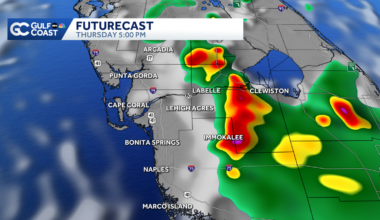 Scattered storms move inland Thursday; Heat advisory issued