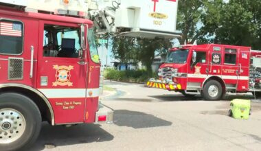 St. Petersburg firefighters battle building fire