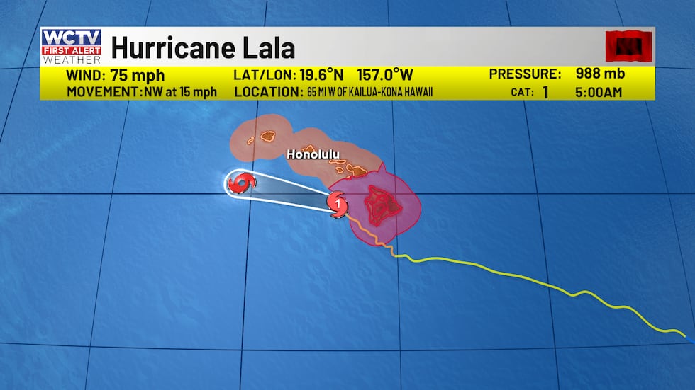 Lala is bringing impacts to the Hawaiian Islands today.
