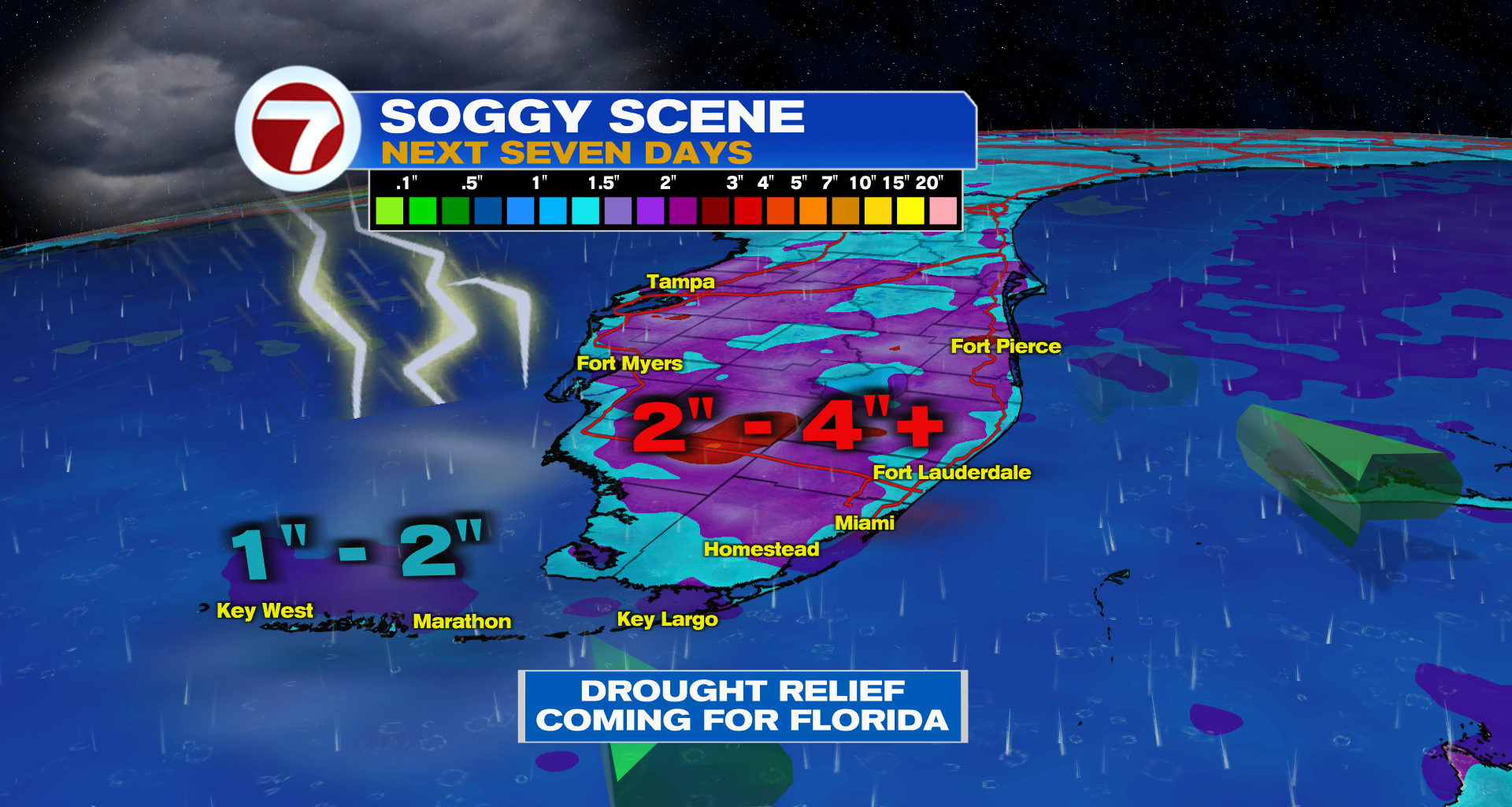 Stormy Sequel For Florida - WSVN 7News | Miami News, Weather, Sports