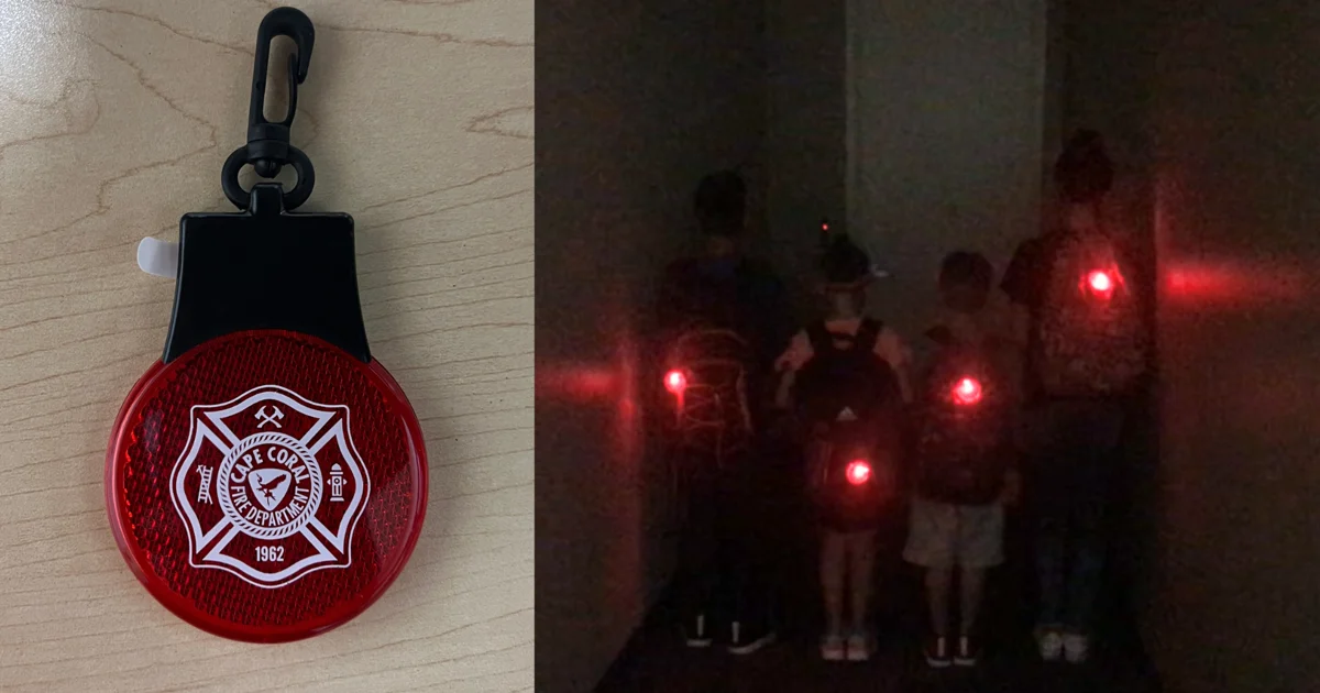 Cape Coral fire stations giving out free backpack flashers for students | Lee County