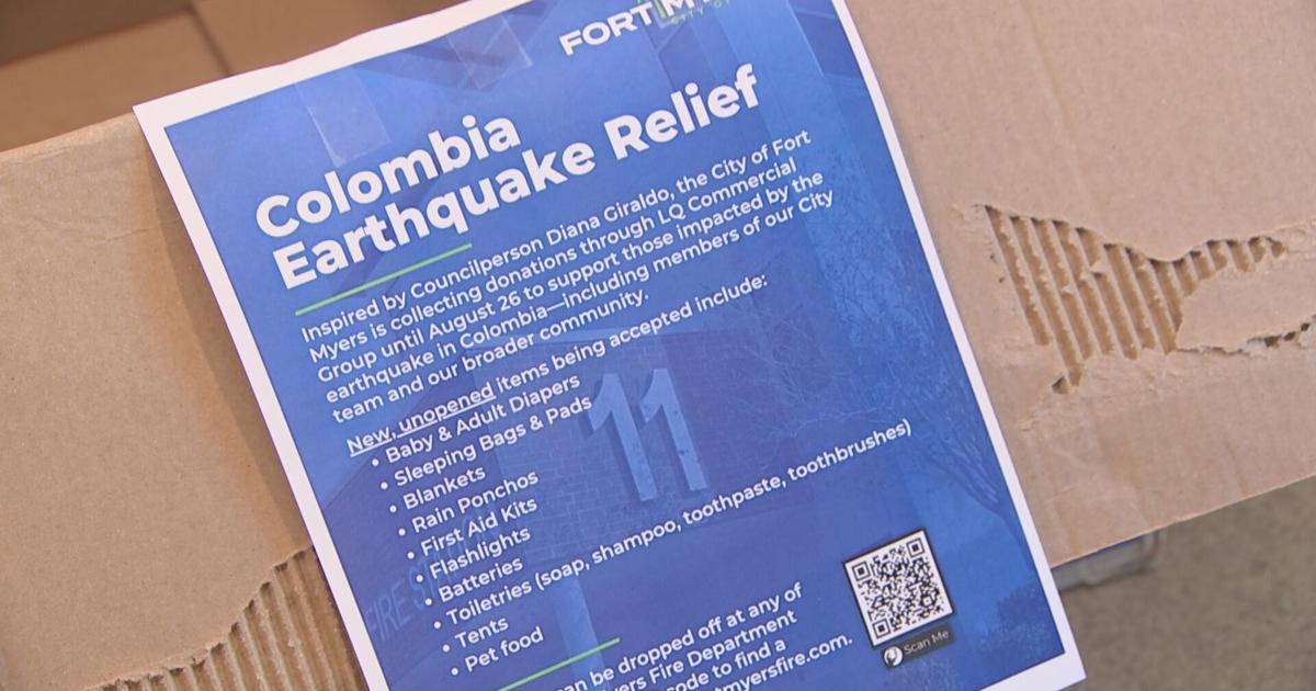 Fort Myers rallies to help Colombia after deadly 7.4 earthquake | Lee County
