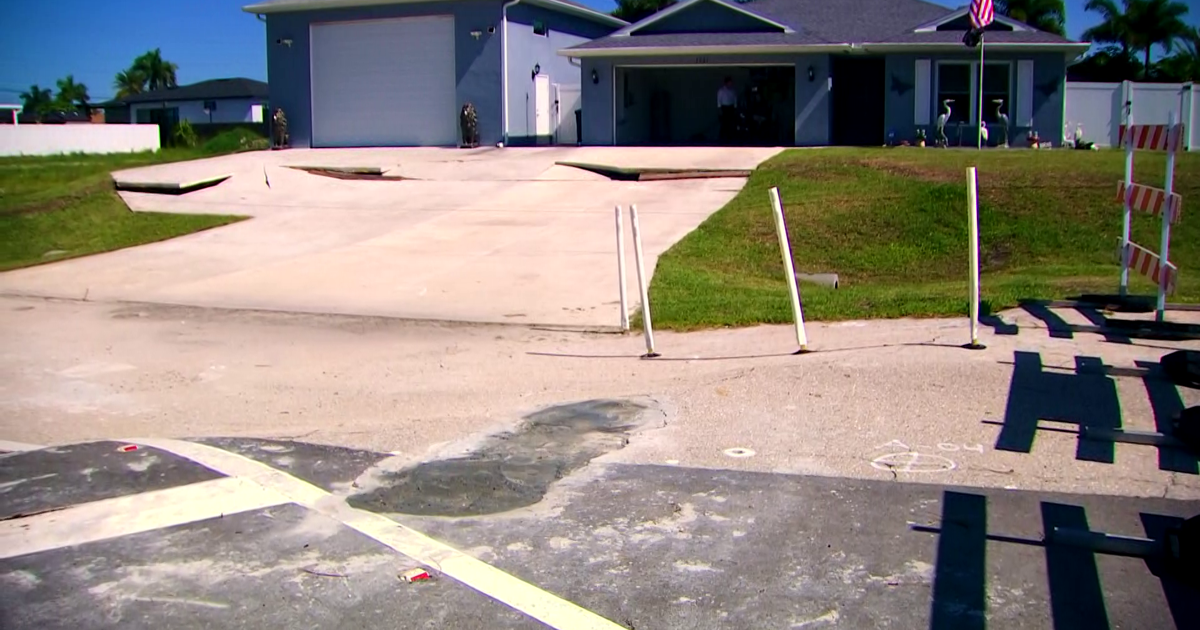 Cape Coral family turns to WINK after portions of driveway caves in | WINK Listens