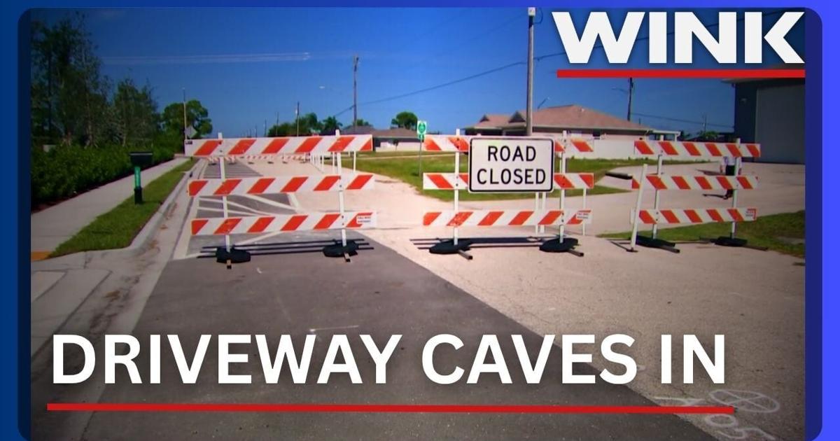 Cape Coral family turns to WINK after portions of driveway caves in |