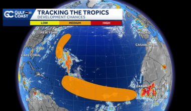 Two areas of interest now have a medium chance of development