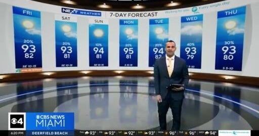 Temperatures in the mid-90s continue across South Florida
