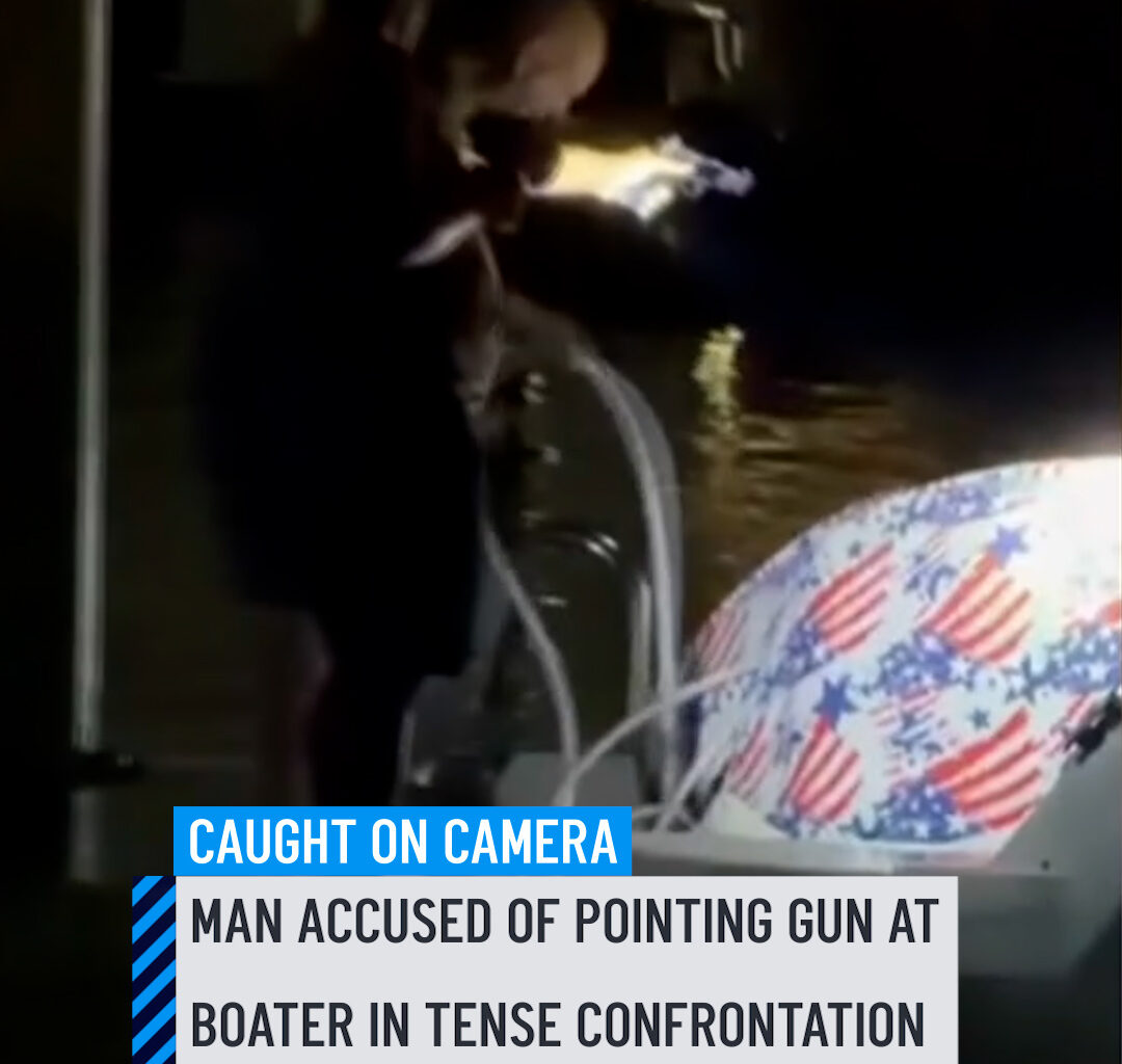He pointed a gun at the boater and it was ALL caught on camera! Video at a Fort Lauderdale marina captured a tense moment unfolding as a boat revved its engine and another man pointed a gun at the apparent driver. In the video posted on Only in Dade, someone was heard saying "You are done," and demanding that the driver of the boat turn his engine off. #marina #boat #boater #gun