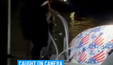 He pointed a gun at the boater and it was ALL caught on camera! Video at a Fort Lauderdale marina captured a tense moment unfolding as a boat revved its engine and another man pointed a gun at the apparent driver. In the video posted on Only in Dade, someone was heard saying "You are done," and demanding that the driver of the boat turn his engine off. #marina #boat #boater #gun
