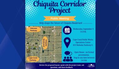 Residents can weigh in on Chiquita Corridor Project at September Cape Coral open house