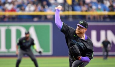 Tampa Bay Rays pitcher Drew Rasmussen throws during the second inning of a baseball game against the Chicago White Sox, Saturday, Aug. 1, 2026, in St. Petersburg, Fla. (AP Photo/Jason Behnken)