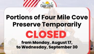 Portions of Four Mile Cove Preserve Temporarily Closed August 17-September 30