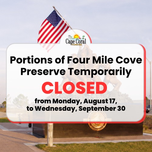 Portions of Four Mile Cove Preserve Temporarily Closed August 17-September 30