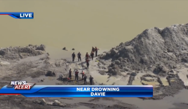 1 critical after near drowning involving submerged excavator at Davie construction site - WSVN 7News | Miami News, Weather, Sports